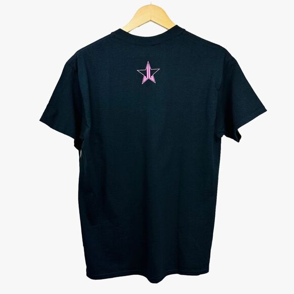 Jeffree Star Cosmetics Pink Black Iconic Tee Size Medium NWT - Picture 4 of 5